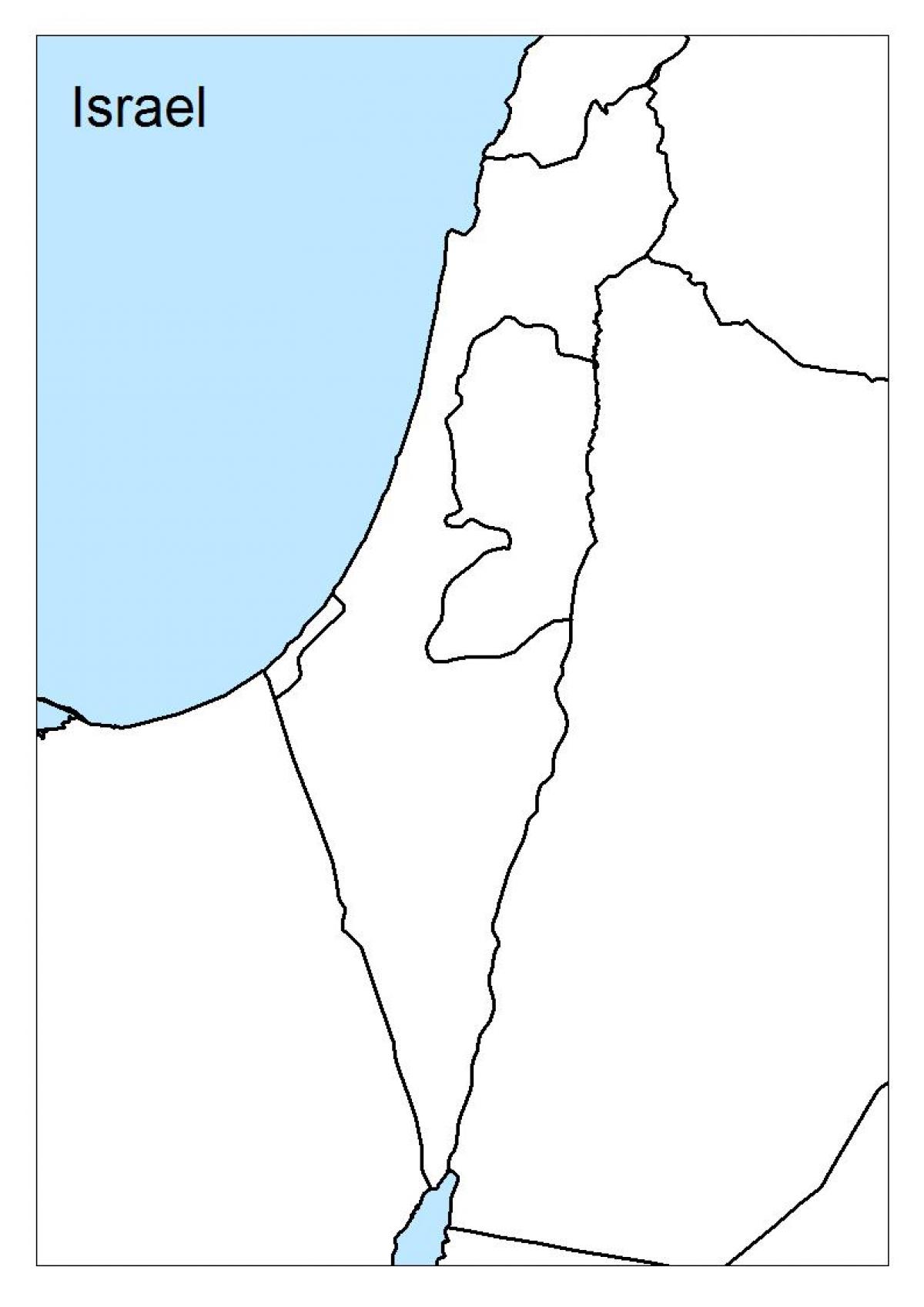 Karte von israel blank
