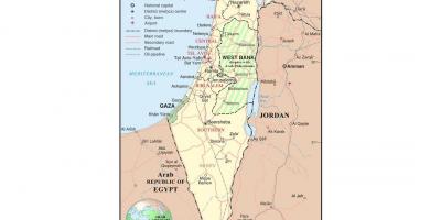 Karte der Flughäfen in israel