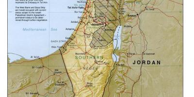 Karte von israel Geographie 