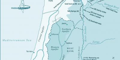 Karte von israel river
